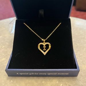 Women’s initial “Z” necklace! New with gift box